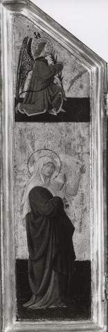 Anonimo — Paolo di Dono (Paolo Uccello) - sec. XV - Santa Margherita d'Antiochia (?) e angelo annunciante — particolare